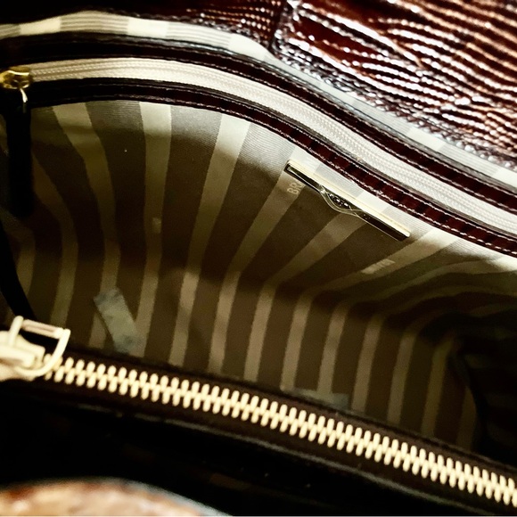 🦄 EUC (only carried twice!)Brahmin Joan Tote Toasted Almond Garrone N45 1154 - Picture 9 of 14